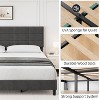 homfan Bed Frame Upholstered Platform with Headboard and Strong Wooden Slats,Non-Slip and Noise-Free,No Box Spring Needed, Easy Assembly, Gray - 4 of 4