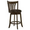 Coaster Home Furnishings Lambert Counter Height Swivel Bar Stool with Upholstered Seat Dark Cherry - 3 of 4