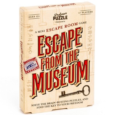 Professor Puzzle Escape From The Museum - Mini Escape Room, 12 Puzzles, 12+
