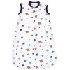 Hudson Baby Infant Boys Premium Quilted Sleeveless Sleeping Bag and Wearable Blanket, Space - 2 of 3
