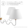 Modway Sunlit Squiggle Pendant Light – 4-Light Mid-Century Modern Chandelier with Sculptural Arms in Natural White Finish - 3 of 4