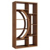 Resenkos Wood Bookshelf, 5-Tier Display Shelf, Storage Shelving Unit for Home Office, Brown - 2 of 4
