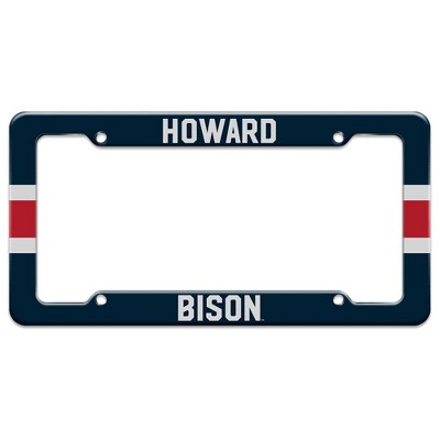 Howard University Stripes License Plate Tag Frame