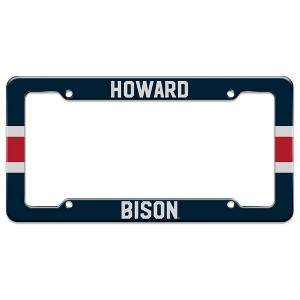 Howard University Stripes License Plate Tag Frame - 1 of 4