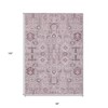 Pink Mauve And Blush Oriental Washable Indoor Outdoor Area Rug - 3 of 4