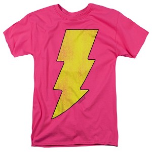 Dc Shazam Logo Distressed Adult T-Shirt - 1 of 4