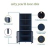 Novogratz Channing Corner Storage Cabinet with 2 Doors - 4 of 4