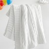 Cotton Cable Knit Toddler Blanket, Super Soft Warm Breathable Baby Blanket - NTBAY - 4 of 4