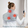 Coucheta Electric Heating Pad - for Neck, Shoulders and Back, Heated Wrap for Pain Relief, Fast Heat Therapy, Soft Flannel - 3 of 4