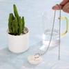 Unique Bargains Rubber Stainless Steel Beaded Chain with Pull Ring Bathtub Drain Stopper 4 Pcs - 4 of 4