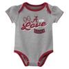 NCAA Alabama Crimson Tide Infant Girls' 3pk Bodysuit - 3 of 4