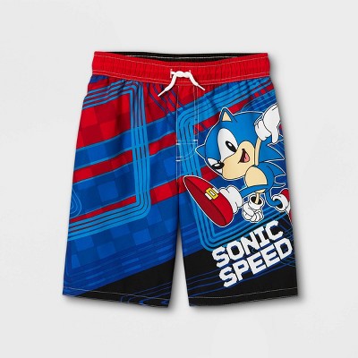Boys' Sonic the Hedgehog Swim Trunks - Red S