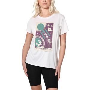 Women's Star Trek Tos Episode 57 Loose T-Shirt White - 1 of 4