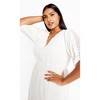 Women's Plus Size Belle Dress - ivory | CITY CHIC - image 3 of 4