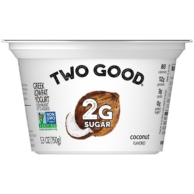 Two Good Low Fat Lower Sugar Coconut Greek Yogurt - 5.3oz Cup