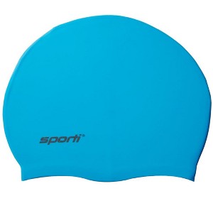 Sporti Kids' Solid Neon Silicone Swim Cap - 1 of 4