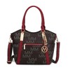 MKF Collection Jeneece M Signature Tote Bag Vegan Leather Stylish Women’s Purse by Mia K - 2 of 4