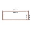 Amanti Art Florence Medium Brown Framed Magnetic Dry Erase Board - 4 of 4