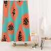 Erika Stallworth Papaya Sky Tropical Fruit Heavy Shower Curtain - Deny Designs: 78" Long, Microfiber, Ring Top - 2 of 3