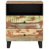 vidaXL Bedside Cabinet 19.7 in.x13 in.x24.4 in. Solid Wood Reclaimed&Engineered Wood - 3 of 4