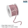 Unique Bargains DIY Bag Clothing Decoration Crystal Rhinestone Sew on Close Claw Chain Trim - 2 of 4