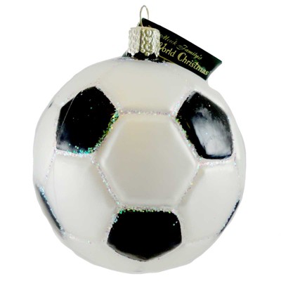 Old World Christmas 3.25" Soccer Ball Ornament Sports  -  Tree Ornaments