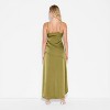 Women's Satin Asymmetrical Maxi A-Line Dress - Wild Fable™ - 3 of 3