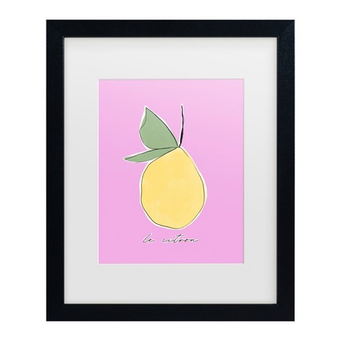 Trademark Fine Art - uplusmestudio Le Citron Matted Framed Art - image 1 of 4