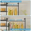 Timate X3 Garment Rack, Wall Mounted Closet System Industrial Pipe  Clothes Rack Walk in Closet, Adjustable from 5'10" to 8'3" - 3 of 4