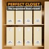 8-Pack Bed Sheet Organizers and Storage, Foldable Sheet Organizers for a Linen Closet,Beige - 4 of 4