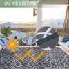 Outdoor Plastic Straw Rug Reversible Portable Rug, UV Resistant Waterproof Outside Carpet for RV Camping Picnic Beach Porch - 4 of 4