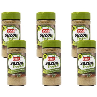 Badia Sazón Tropical Seasoning- 6 pack, 6.75 oz