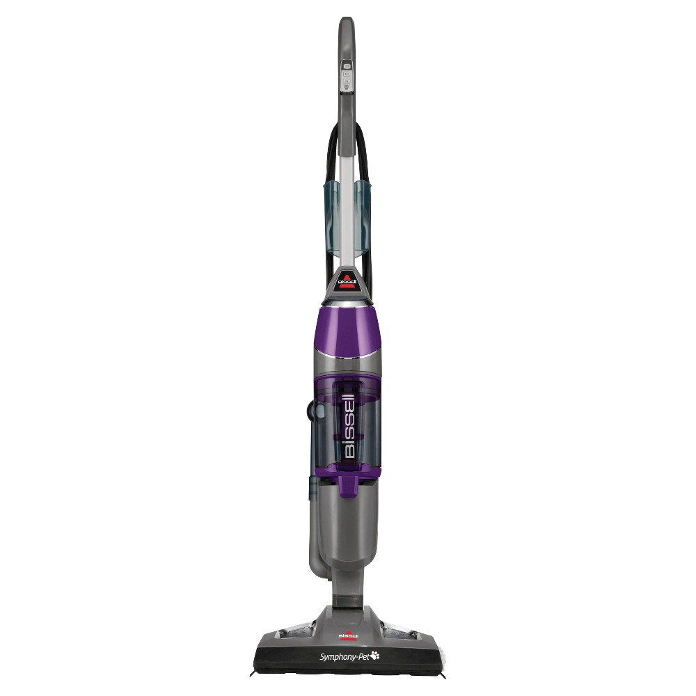 BISSELL Symphony Pet All-in-One Vacuum and Steam Mop- Silver/GrapeVine Purple 1543