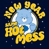 Men's Care Bears Grumpy Bear New Year Same Hot Mess Long Sleeve Shirt - 2 of 4