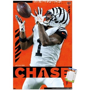 Trends International NFL Cincinnati Bengals - Ja'Marr Chase 23 Unframed Wall Poster Prints - 1 of 4