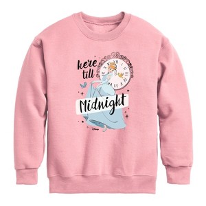 Boys' - Disney - Here Till Midnight Graphic Long Sleeve Fleece Sweatshirt - 1 of 4