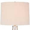 360 Lighting Modern Table Lamp with Dimmer 28" Tall Mercury Glass Off-White Drum Shade for Bedroom Living Room Bedside Nightstand - 4 of 4