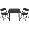Boys and Girls Folding Table and Chairs Set of 3, Portable Table and Chair with Pu Soft Cushion,Suitable - 3 of 4
