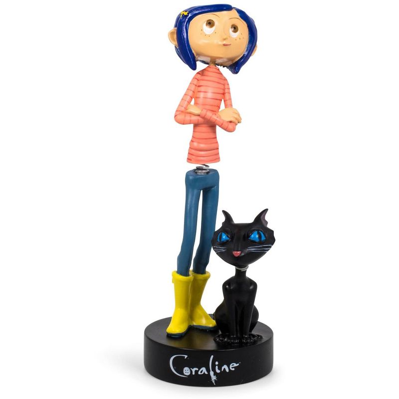 Surreal Entertainment Coraline with Cat PVC Bobble Figure | 6.5 Inches Tall, 1 of 8