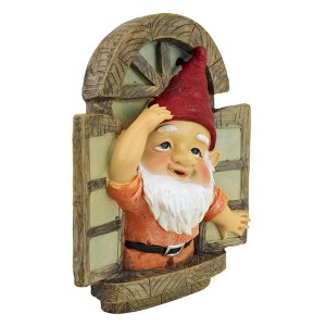Design Toscano The Knothole Gnomes Garden Welcome Tree Sculpture: Window Gnome - 1 of 4