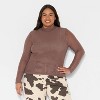 Women's Slim Fit Long Sleeve Mock Turtleneck T-Shirt - Wild Fable™ - 2 of 3