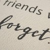 Friends Sentiment Poly Filled Square Throw Pillow Neutral - Rizzy Home: Inspirational Quote, Canvas Texture, Indoor Decor - 2 of 4