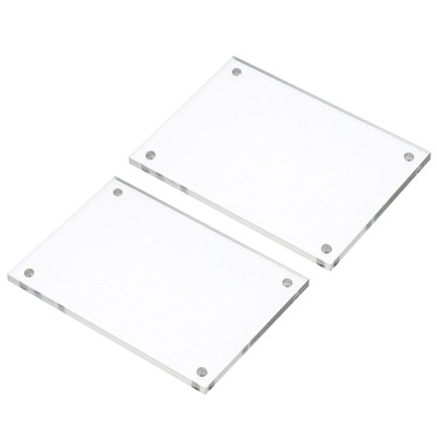 Unique Bargains Home Office Double-Sided Magnetic Acrylic Picture Frame