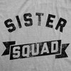 Youth Funny T Shirts Sister Squad Family Graphic Tee For Kids - Crazy Dog Youth T Shirt - 2 of 4