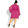 Women's Plus Size Jenna Dress - sangria | CITY CHIC - image 4 of 4