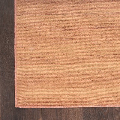 Copper Flat Woven 4' x 6' Washable Viscose Rug