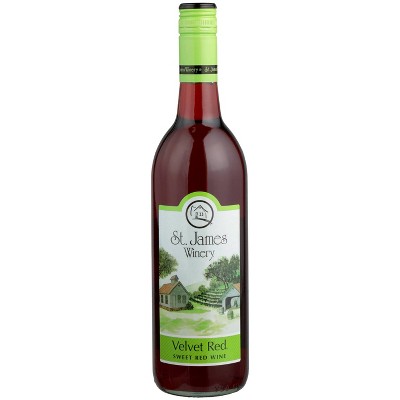 St James Velvet Red Blend Wine - 750ml Bottle