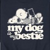 Men's - Peanuts - My Dog Is My Bestie Graphic Fleece Sweatshirt - 2 of 4