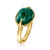 Ross-Simons 5.00 Carat Emerald Ring in 18kt Gold Over Sterling - 3 of 4