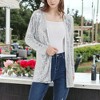 Anna-Kaci Women's Sequin Jacket Open Front Coat Blazer Party Cocktail Outerwear Cardigan - 4 of 4